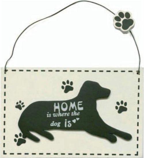 HOME is where the dog is Plaque Plaque/Sign Gifts King 