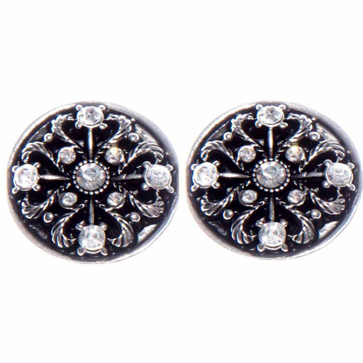 Inspire Button Stud Earrings - Clip On Jewellery Zizu 