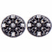 Inspire Button Stud Earrings - Clip On Jewellery Zizu 