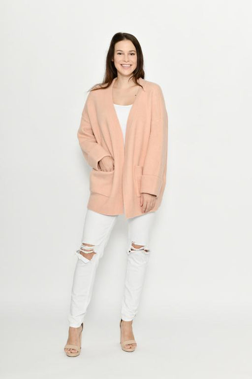 Knit Jacket Clothing Cali&Co SM Blush 