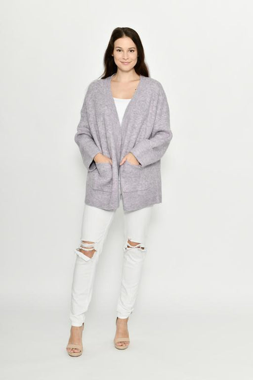 Knit Jacket Clothing Cali&Co SM Lilac 