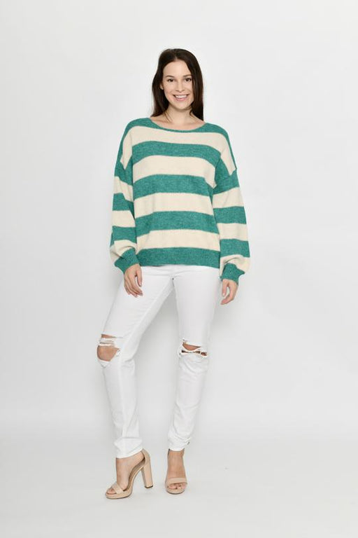 Knit Jumper - Stripe Clothing Cali&Co 