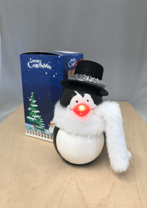 LED Bauble Christmas Characters Christmas Cotton Candy Penguin 