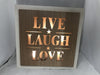 LED Light Plaque - Live Love Laugh Plaque/Sign Gifts King 
