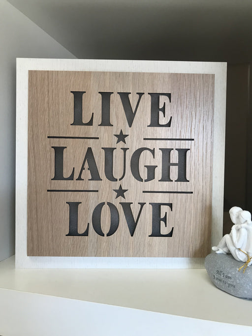 LED Light Plaque - Live Love Laugh Plaque/Sign Gifts King 