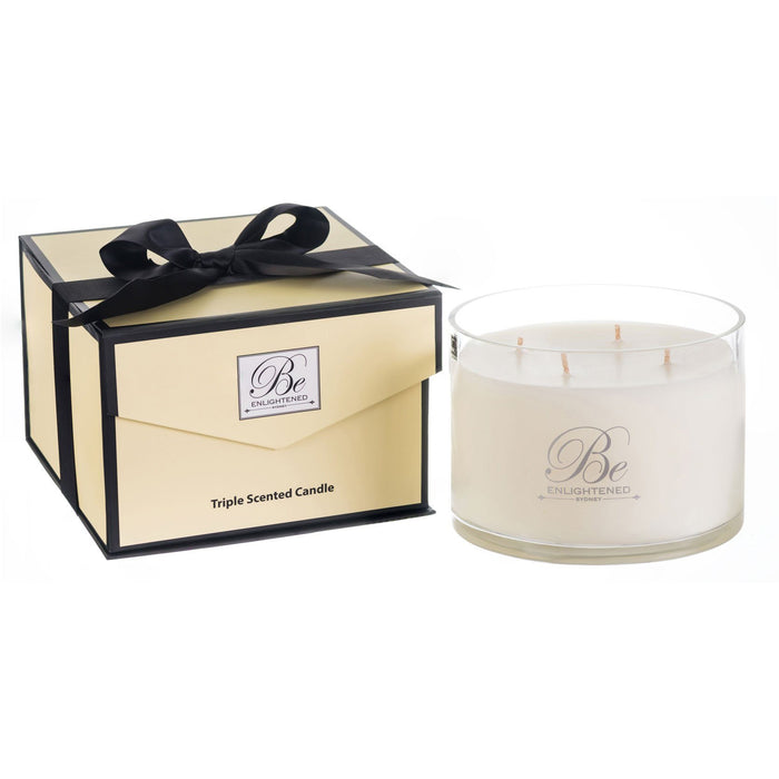 Lemongrass Triple Scented Luxury Candle Candle Be Enlightened 