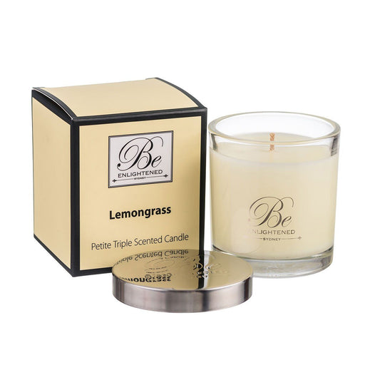Lemongrass Triple Scented Petite Candle Candle Be Enlightened 