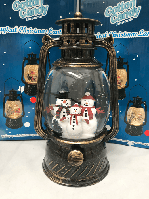 Magical Christmas Lantern Christmas Cotton Candy Snowmen Trio 
