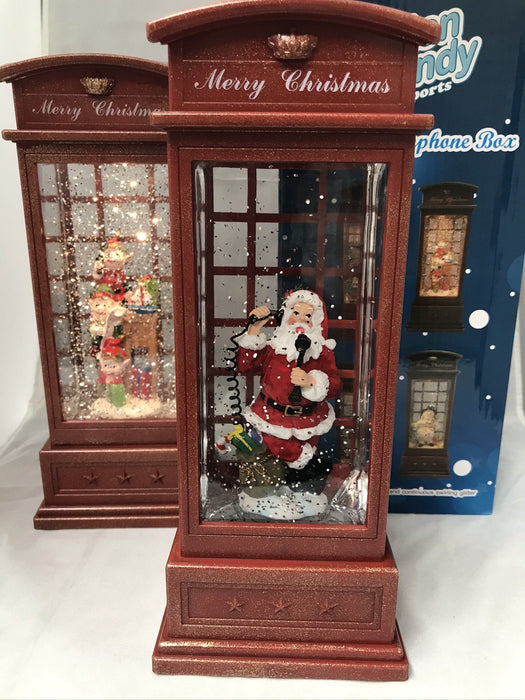 Magical Telephone Box with Christmas Scene Christmas Cotton Candy Santa 