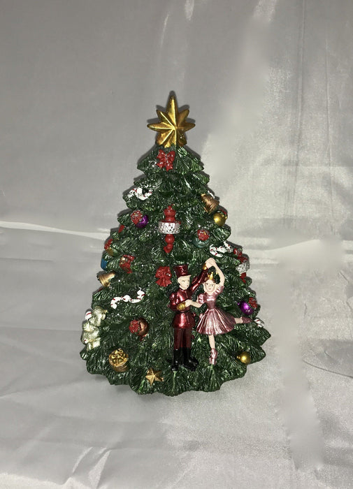 Musical Ceramic Christmas Tree - Ballet Christmas Cotton Candy 
