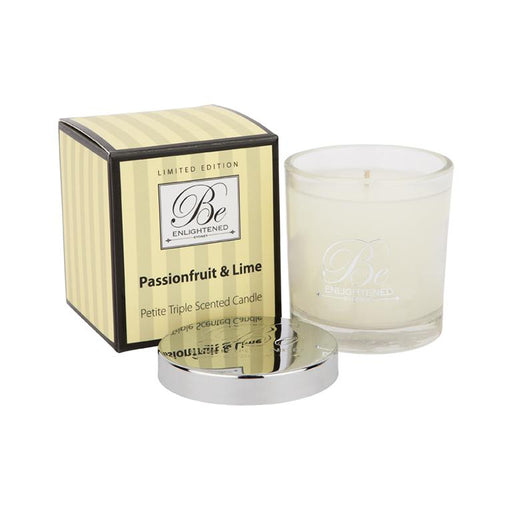 Passionfruit & Lime Petite Triple Scented Candle Candle Be Enlightened 