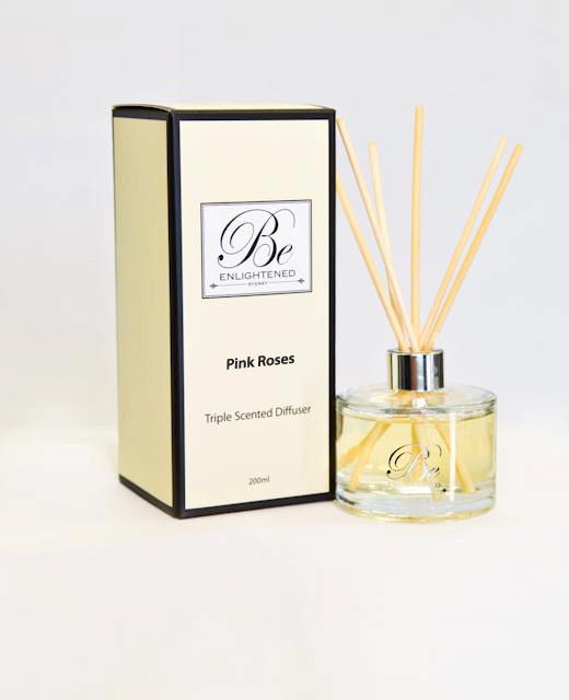 Pink Roses Triple Scented Diffuser Diffuser Be Enlightened 