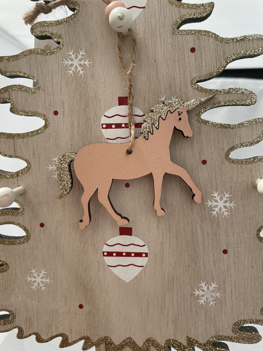 Pink Unicorn Hanging Decoration Christmas Urban Products 