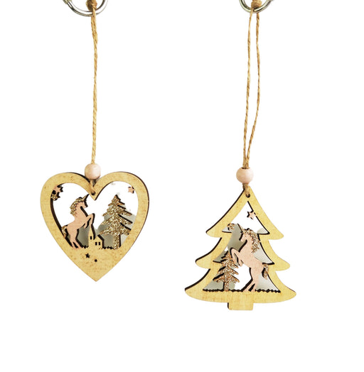 Pink Unicorns Tree Ornament Christmas Urban Products 