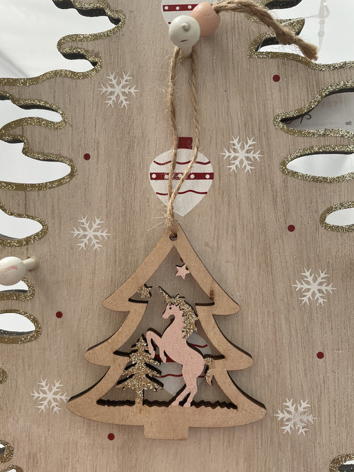 Pink Unicorns Tree Ornament Christmas Urban Products Tree 