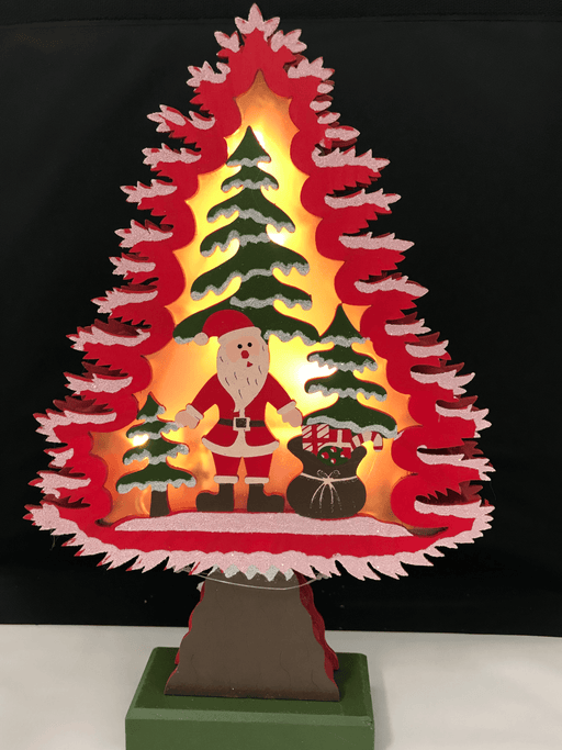 Santa in the Christmas Tree Light Up Christmas Get Posh 