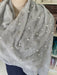 Scarf/Wrap Silver Flower Clothing Monteu 