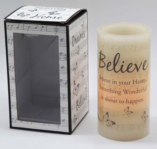 Sentiment Candle - Believe Candle Arton 