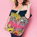 Shopping Bag Bag Lisa Pollock Spring Bouquet RSB34 