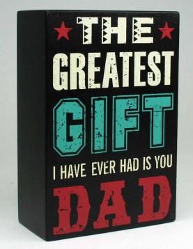 Super Dad Block - The Greatest Gift Room Decor Arton 
