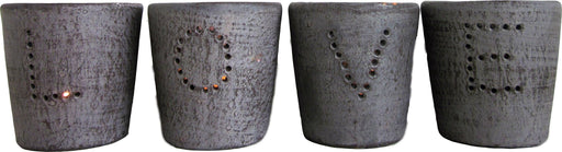 Tea Light Holder Set - LOVE Room Decor Chilli Temptations 