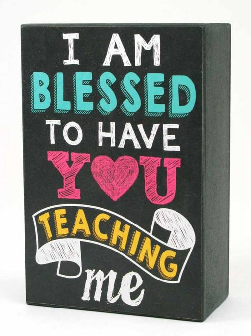 Teachers Block - I am Blessed Room Decor Arton 