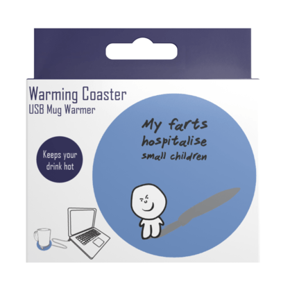 Warming Coaster - USB Mug Warmer Kitchen Artico My Farts 